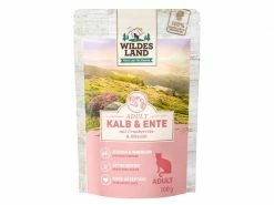 Wildes Land Nassfutter Adult Kalb & Ente 100 g