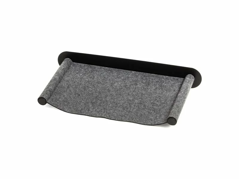 CanadianCat Katzenbett Filz-Hängematte mit Wandmontage Anthrazit