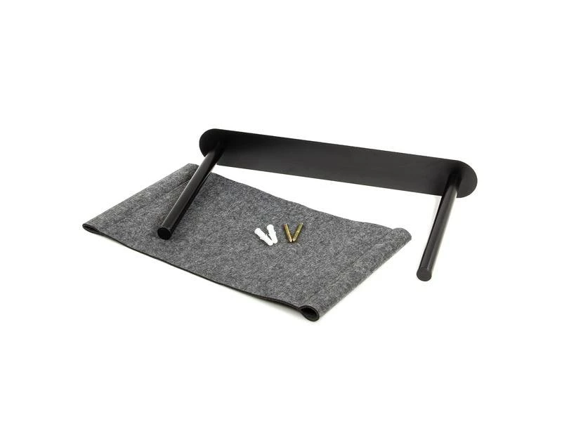 CanadianCat Katzenbett Filz-Hängematte mit Wandmontage Anthrazit – Bild 7