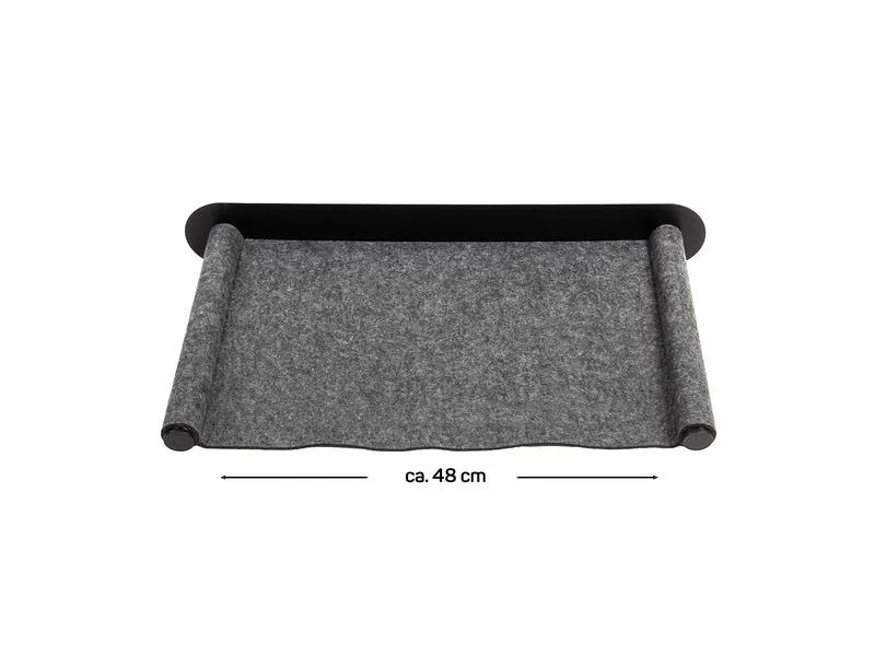 CanadianCat Katzenbett Filz-Hängematte mit Wandmontage Anthrazit – Bild 8