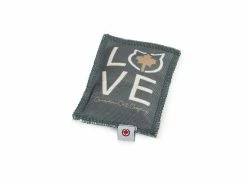 CanadianCat Katzen-Spielzeug Spielkissen Love, Dunkelgrau