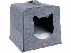 Amiplay Katzenkorb Cube Hygge, Grau