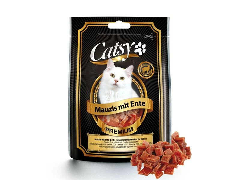 Catsy Katzen-Snack Mauzis mit Ente (Soft), 50 g
