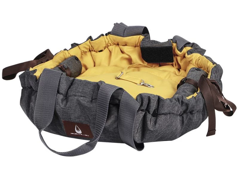 Nobby Tiertransport-Tasche Shelly, 72 x 55 cm, Grau-Senf – Bild 2