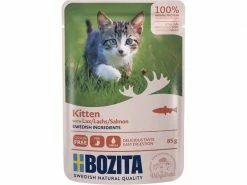 Bozita Nassfutter Pouch Häppchen in Sauce Kitten Lachs, 85g