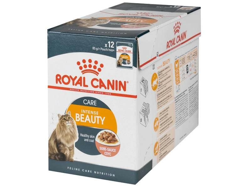 Royal Canin Nassfutter Intense Beauty Sosse, 12 x 85 g