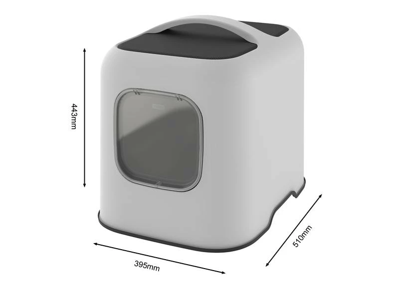 Rotho Katzentoilette Biala, Mistletoe weiss – Bild 2