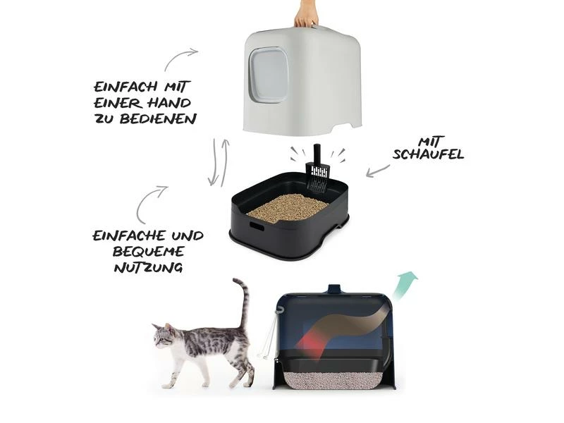 Rotho Katzentoilette Biala, Cappuccino – Bild 5