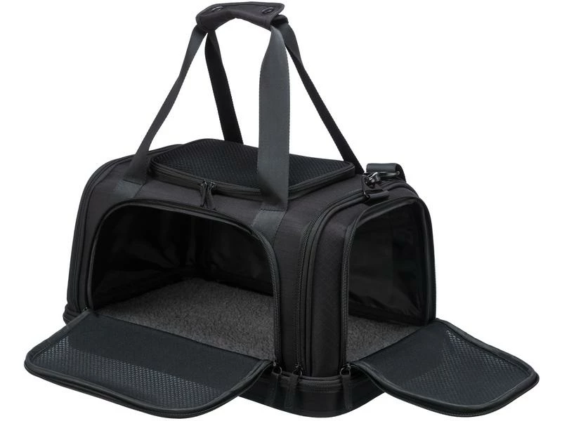 Trixie Tiertransport-Tasche Airline Plane, 28 x 25 x 44 cm, Schwarz – Bild 6