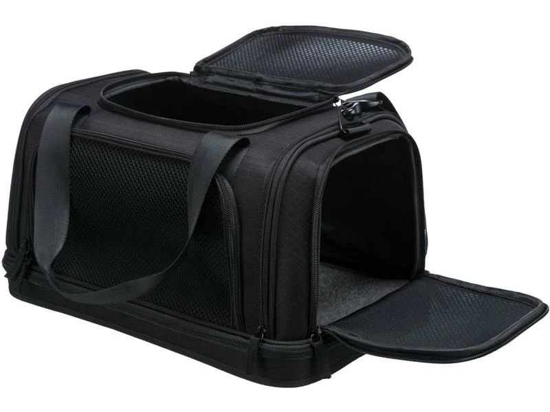 Trixie Tiertransport-Tasche Airline Plane, 28 x 25 x 44 cm, Schwarz – Bild 3