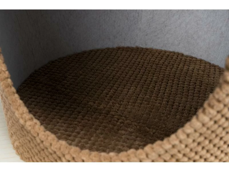 Trixie Kuschelhöhle mit Kratzball, Ø 36 x 50 cm, Taupe – Bild 5