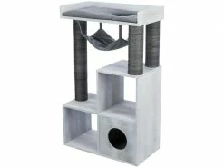 Trixie Kratzbaum mit Regalfunktion, 72 x 110 x 38 cm, Grau