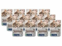Bozita Nassfutter Pouch Häppchen in Gelée Kit, Huhn&Pute 12 x 85 g