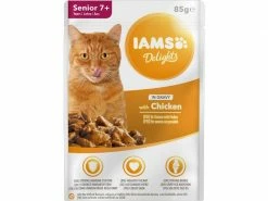 Iams Nassfutter Delights Senior Huhn 85g in Sauce