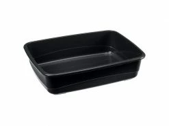 Ferplast Katzentoilette Nip 10 schwarz, ohne Rand