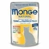 Monge Nassfutter Natural Kitten, Thunfisch & Leber, 80 g