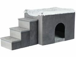 Trixie Katzenmöbel Höhle Harvey mit Treppe, Grau