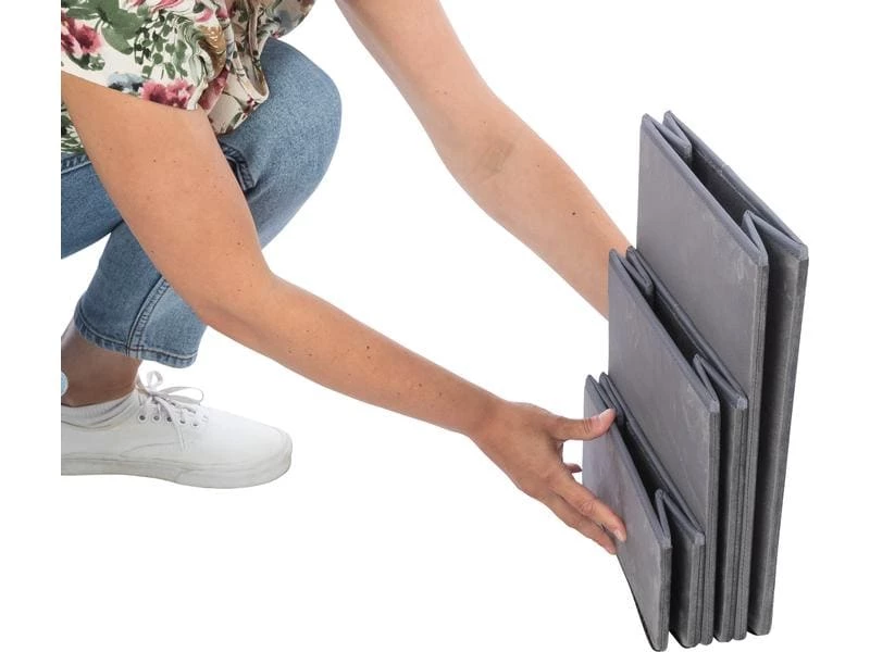 Trixie Katzenmöbel Höhle Harvey mit Treppe, Grau – Bild 4