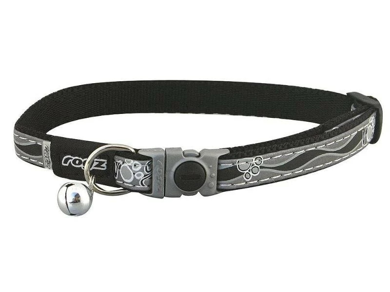 Rogz Katzenhalsband Nightcat schwarz