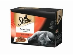 Sheba Nassfutter Selection in Sauce Herzhafte Komposition, 12 Stk.