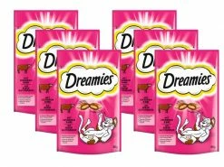 Dreamies Katzen-Snack mit Rind, 6 x 60g