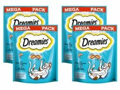 Dreamies Katzen-Snack mit Lachs, 4 x 180g