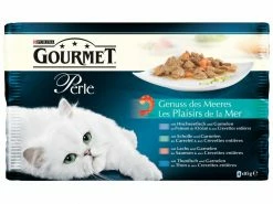 Purina Nassfutter Gourmet Perle Genuss des Meeres, 4 x 85 g