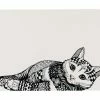 Trixie Napfunterlage mit Katzenmotiv mit Katzenmotiv