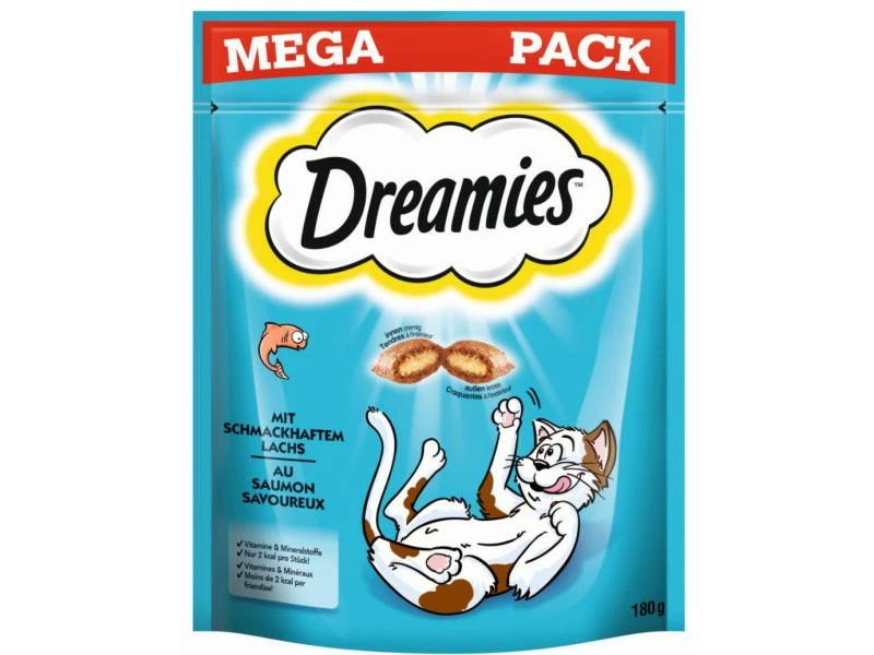 Dreamies Katzen-Snack mit Lachs, 4 x 180g – Bild 2