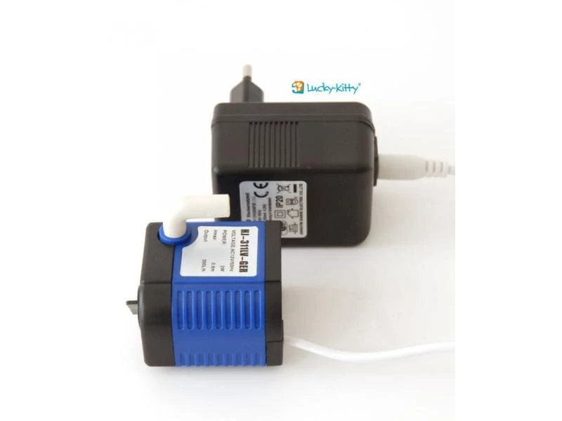 Lucky-Kitty Wasserautomat Keramik Hellbraun – Bild 3