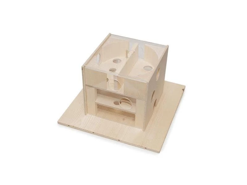 Hundespiele.ch Katzen-Strategiespiel Katzenfummelhaus aus Holz – Bild 2