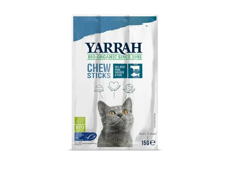 Yarrah Katzen-Kauartikel Chew Sticks 5 x 15 g – Bild 2