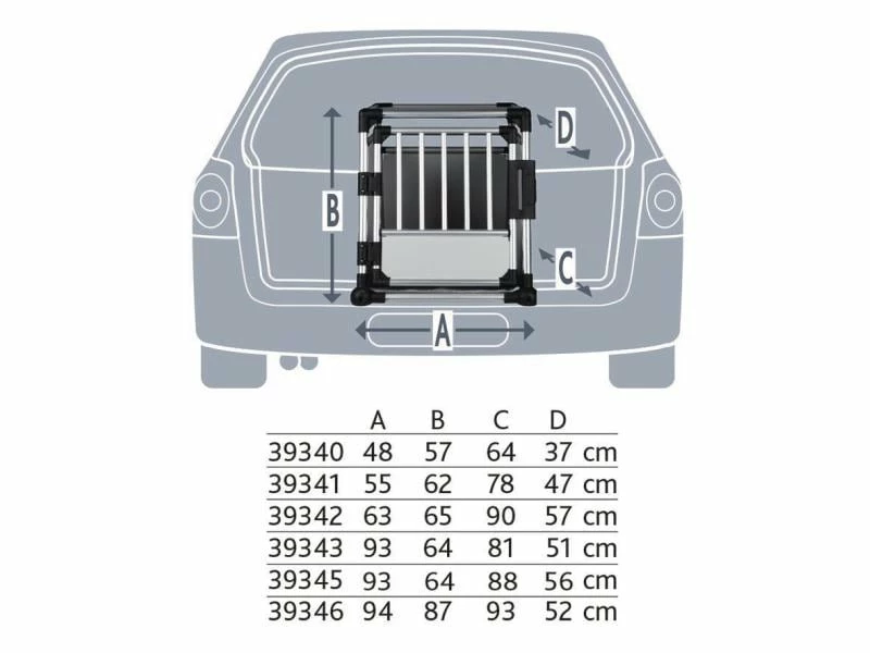 Trixie Transportbox Doppelbox Aluminium – Bild 2