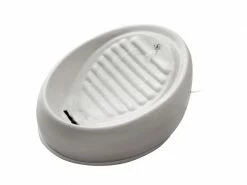 Lucky-Kitty Wasserautomat Keramik, Grau Grau