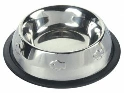 Trixie Edelstahlnapf mit Prägung 0.2 l