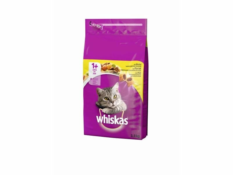 Whiskas Trockenfutter Adult Huhn, 3.8 kg